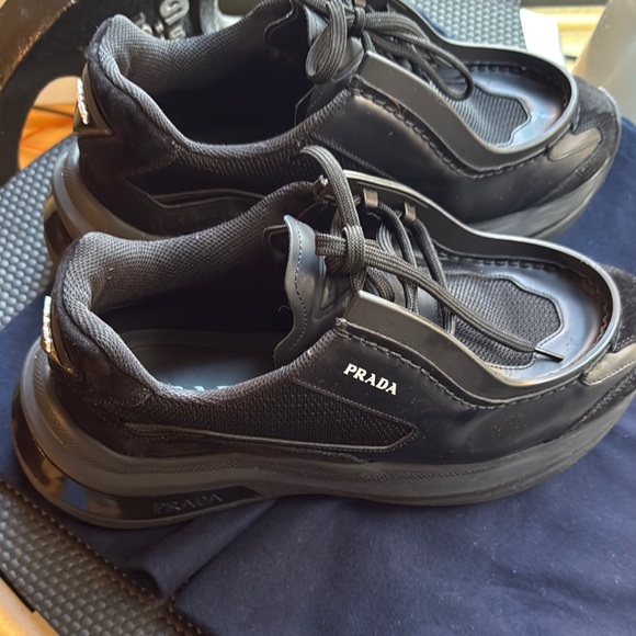 Prada Black Sneakers with Modern Design - Picture 3 of 5